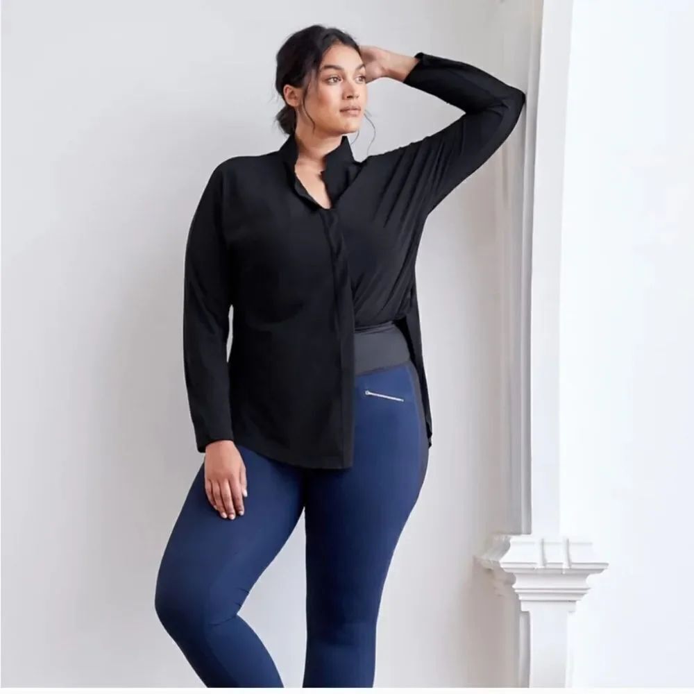 Aday Something Borrowed Top Black Sz XL